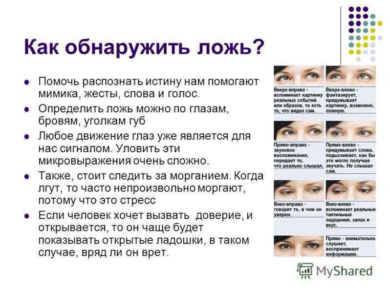 Как распознать ложь человека по мимике и жестам