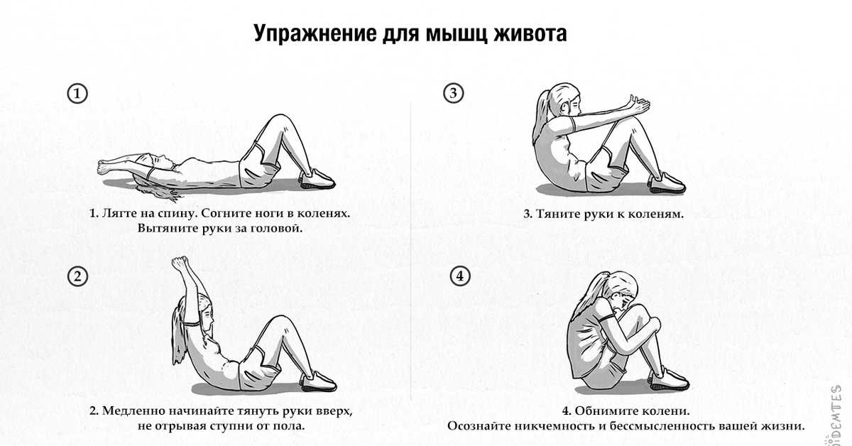 Упражнения для пресса в домашних условиях