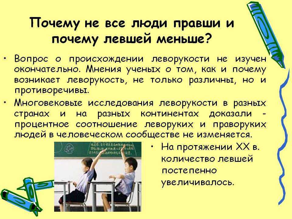 Чем отличается левша от правши — основные отличия