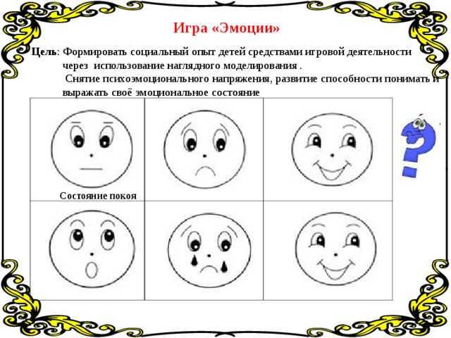 Игры на эмоциональное развитие дошкольника (в том числе в возрасте 5-6 лет), а также волевой сферы и на разрешение конфликтов