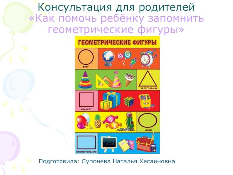Геометрические фигуры для детей – особенности изучения