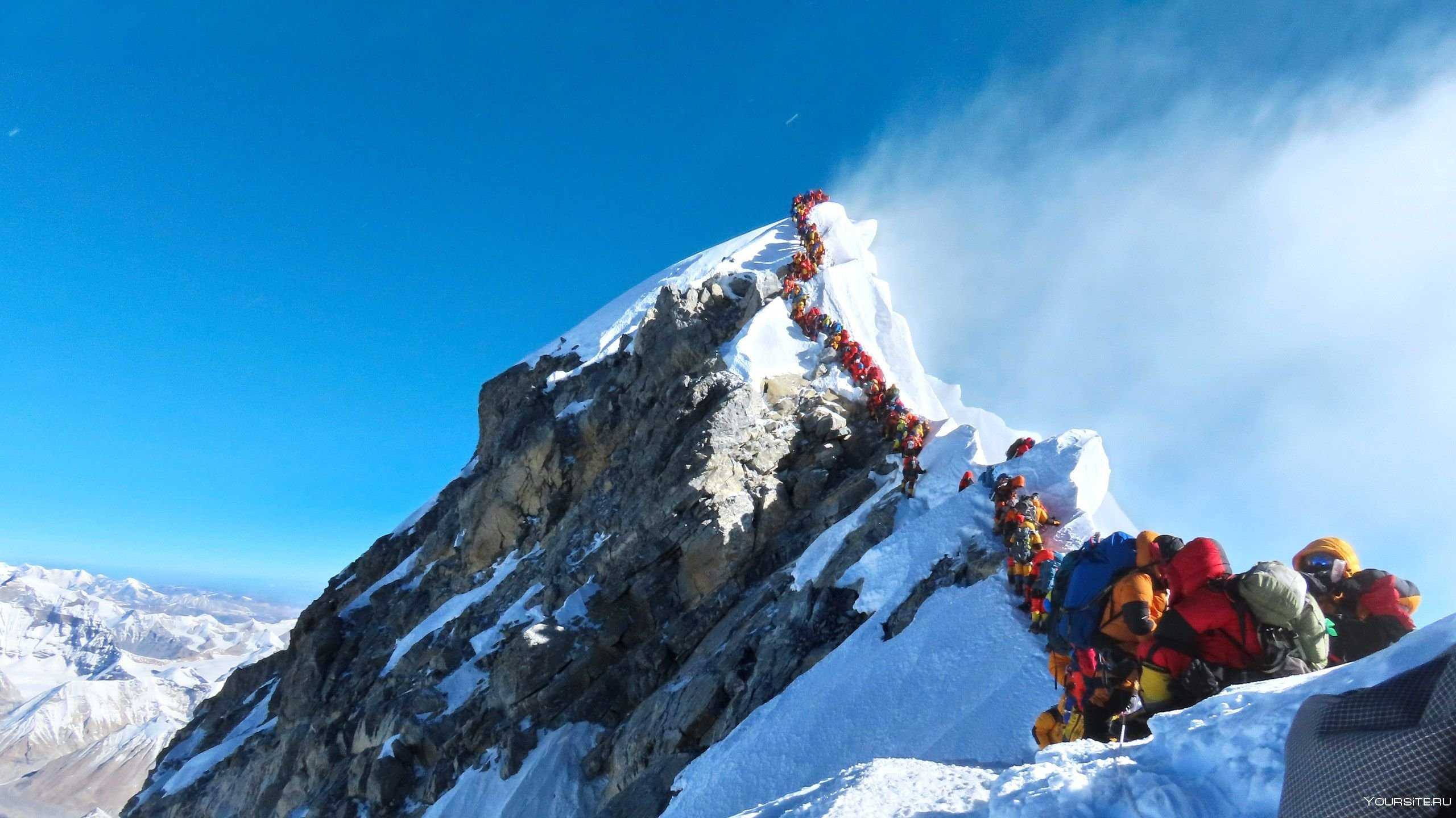 Какая температура на вершине эвереста и у его подножия?