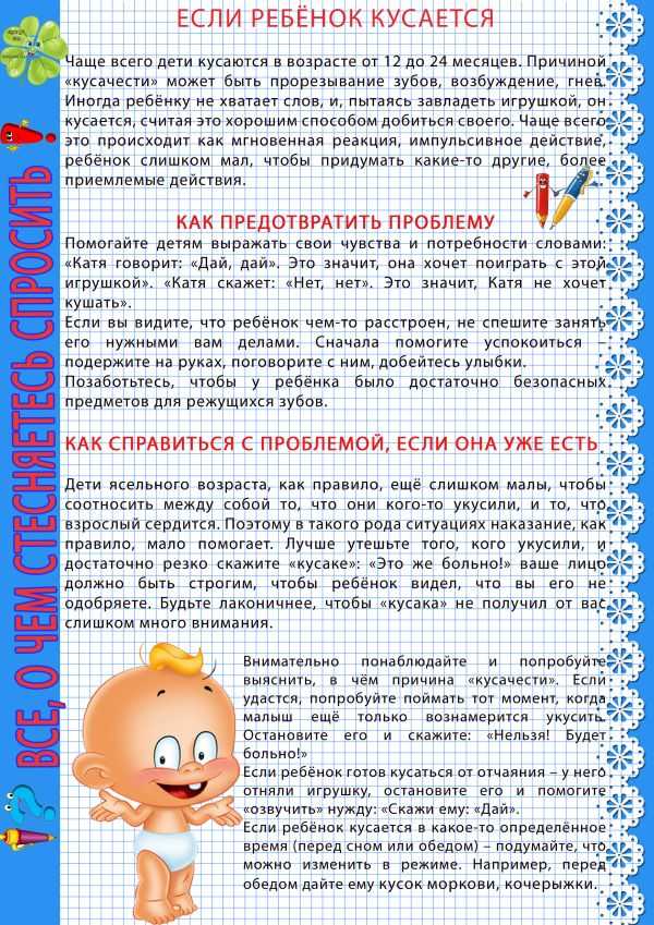 Как отучить ребенка кусаться | уроки для мам