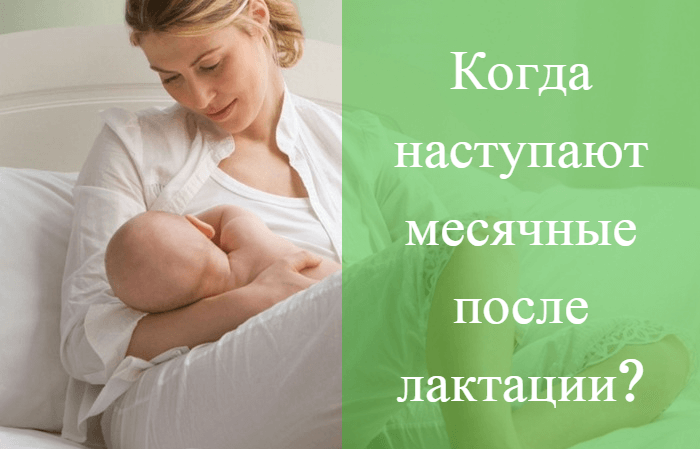 Месячные при грудном вскармливании
