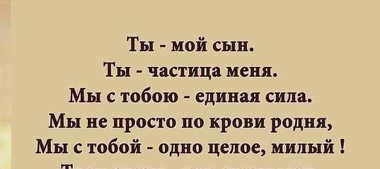 Душевные статусы про двух сыновей