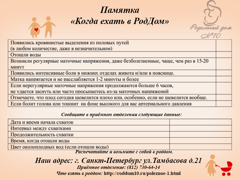 Время пришло? как понять что начались роды