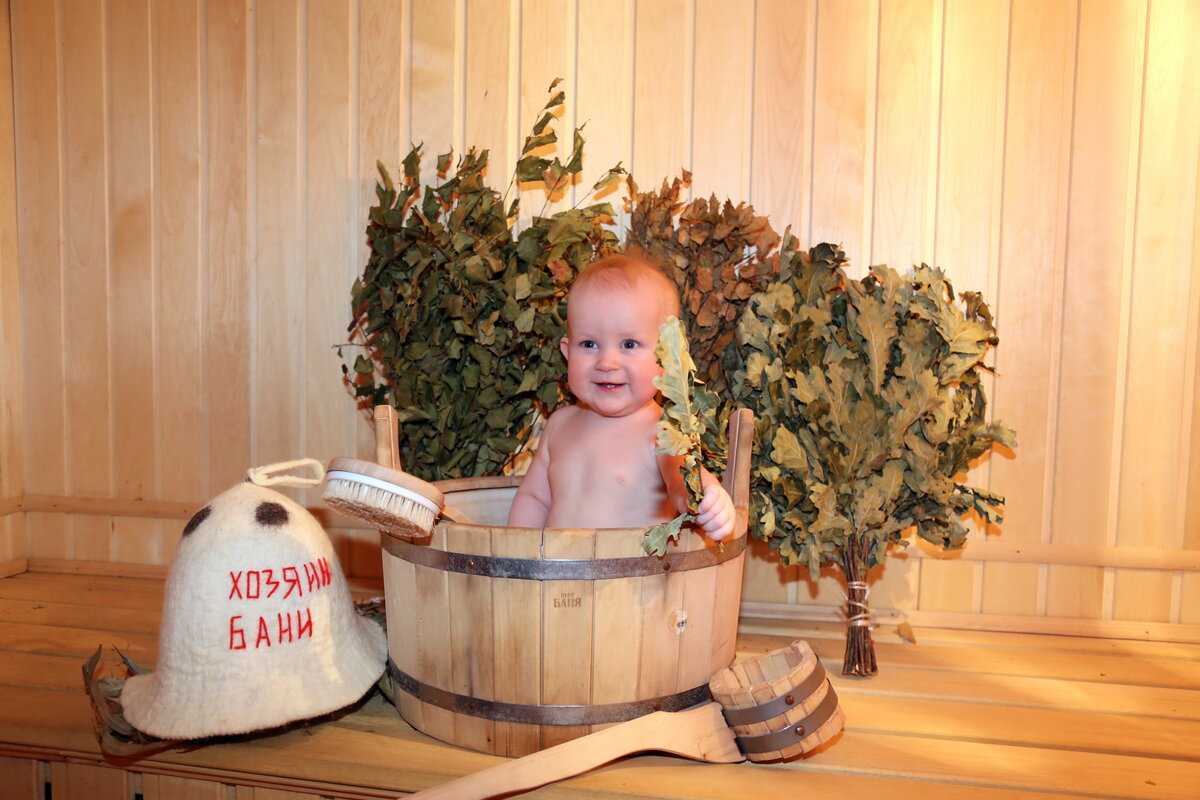 Можно ли парить младенца в бане